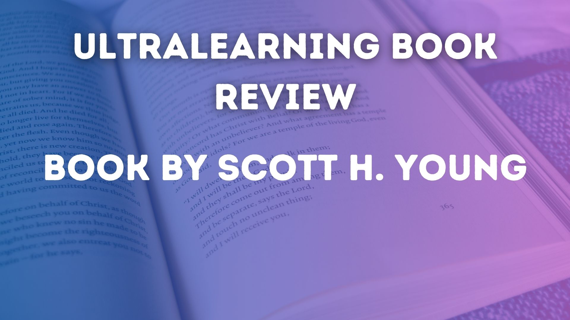 Ultralearning Book Review