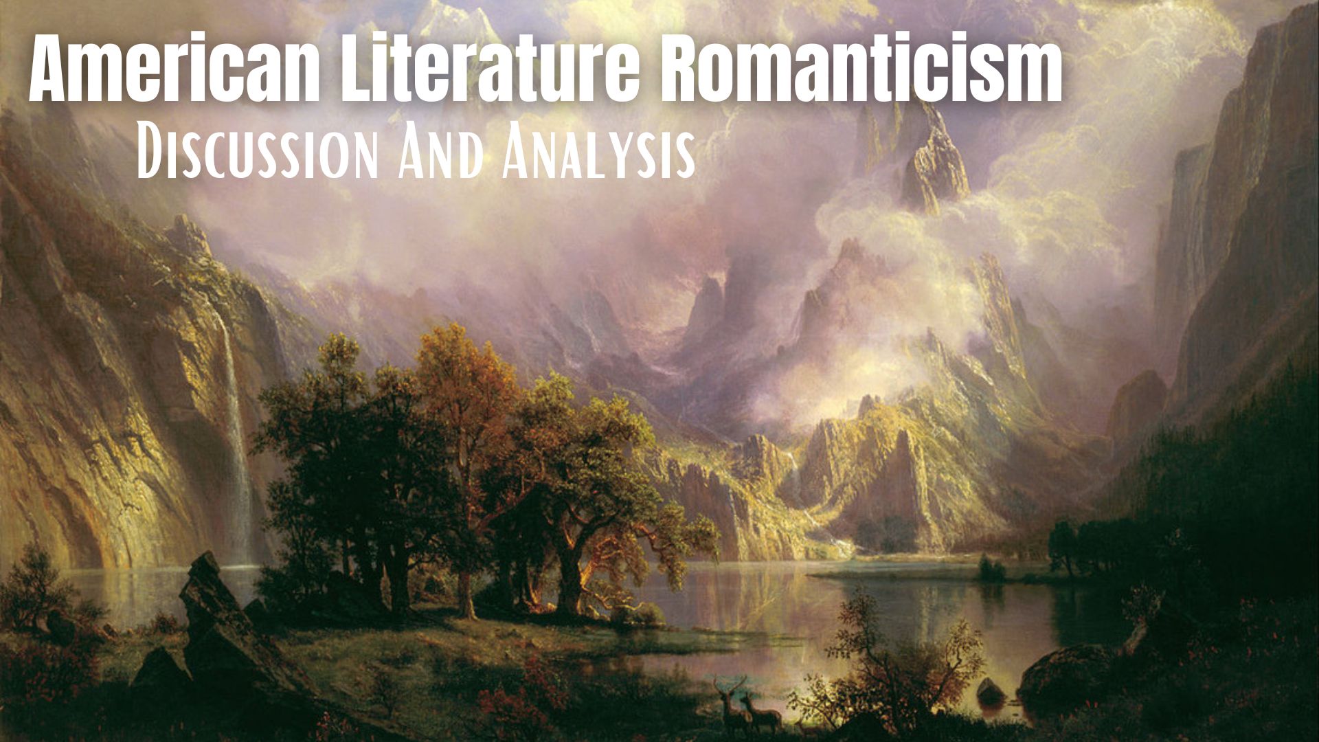 American Literature Romanticism Discussion And Analysis