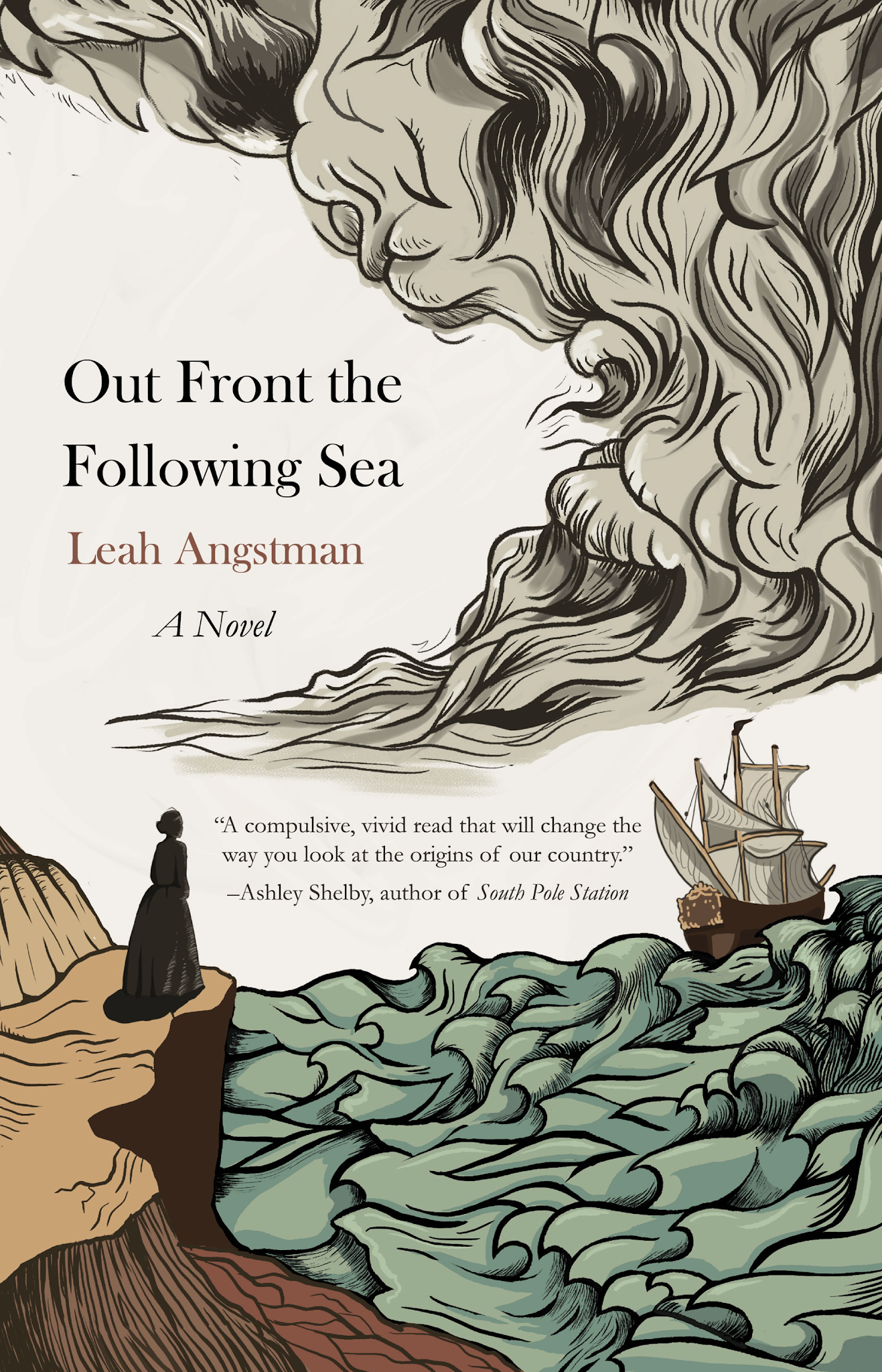 Out Front the Following Sea By Leah Angstman